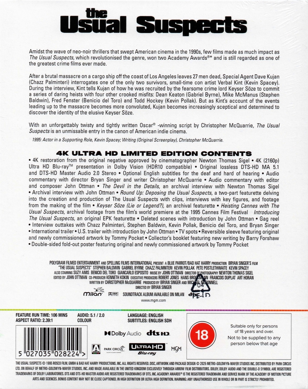 Usual Suspects (Limited Edition) (ej svensk text) (4K Ultra HD) - 2