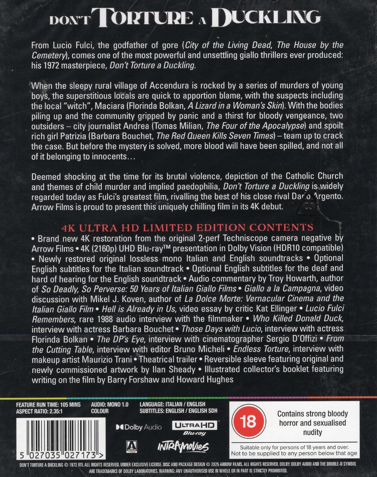 Don't Torture A Duckling (Limited Edition) (ej svensk text) (4K Ultra HD) - 2