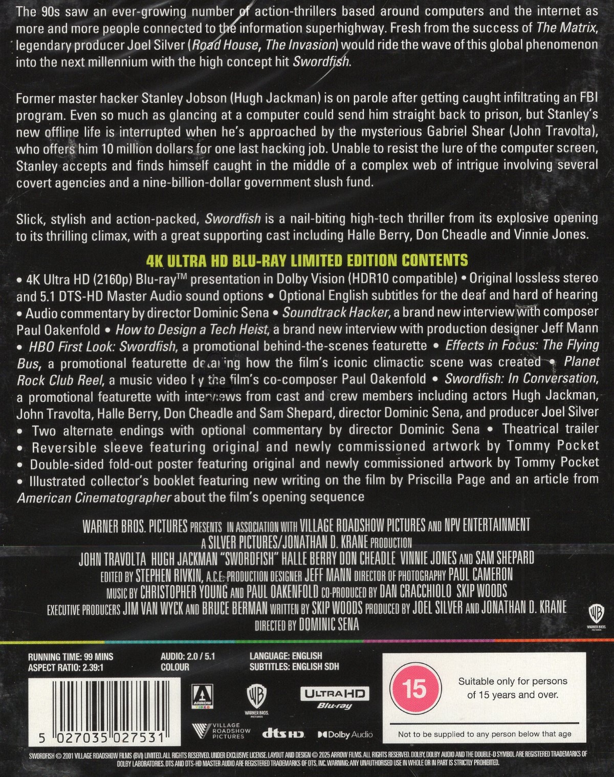 Swordfish (Limited Edition) (ej svensk text) (4K Ultra HD) - 2