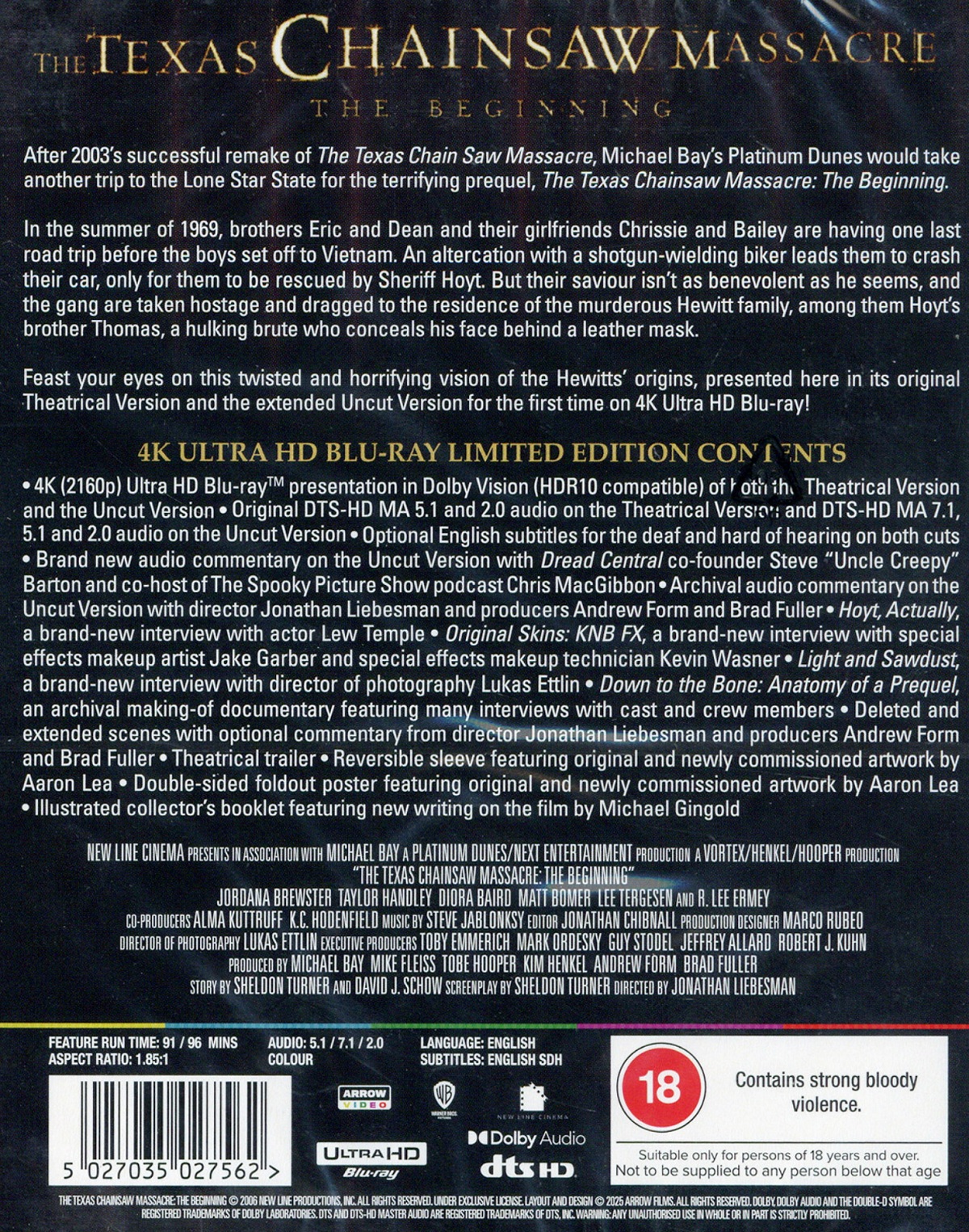 Texas Chainsaw Massacre: The Beginning (Limited Edition) (ej svensk text) (4K Ultra HD) - 2