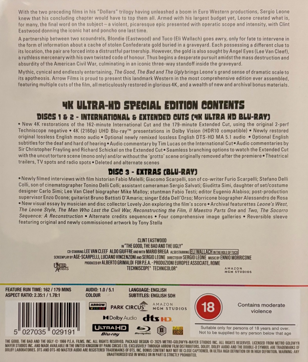 The Good, The Bad And the Ugly (ej svensk text) (4K Ultra HD) - 2