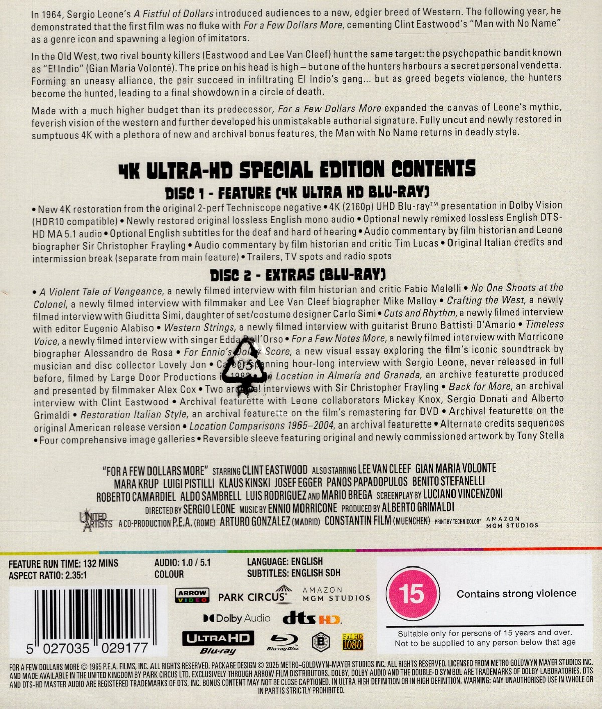 For A Few Dollars More (ej svensk text) (4K Ultra HD) - 2