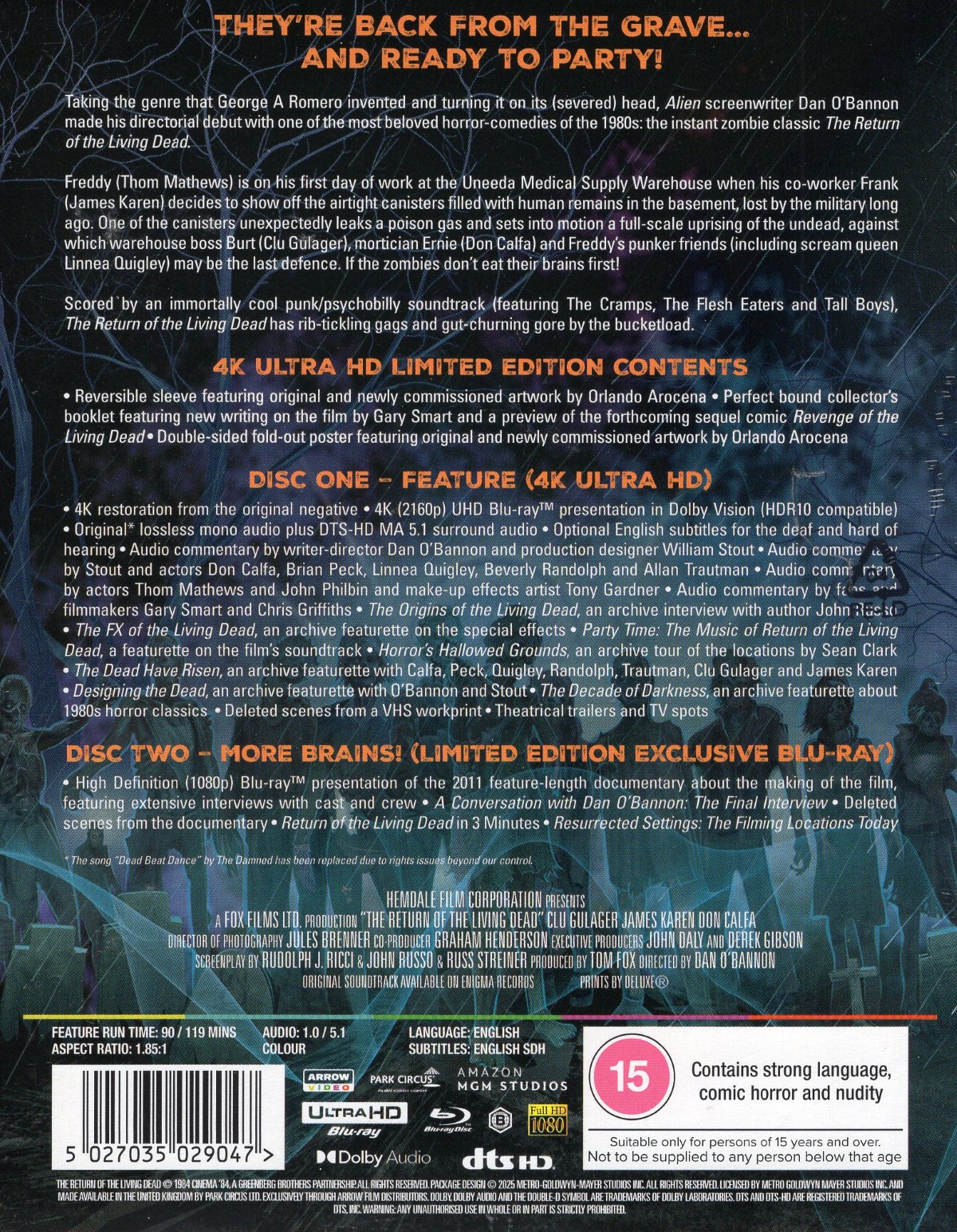 The Return of the Living Dead (Limited Edition) (ej svensk text) (4K Ultra HD + Blu-ray) - 2