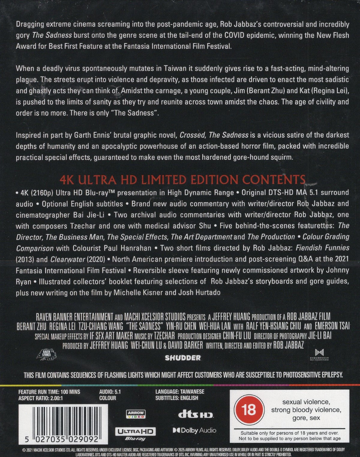 The Sadness (Limited Edition) (ej svensk text) (4K Ultra HD) - 2