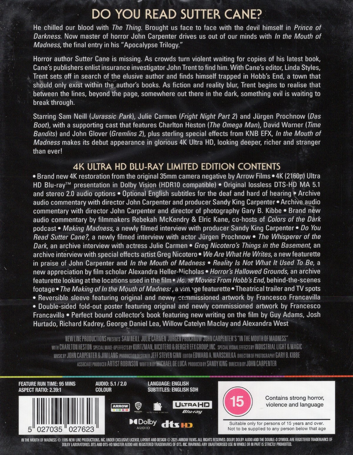 In the Mouth of Madness (Limited Edition) (ej svensk text) (4K Ultra HD) - 2