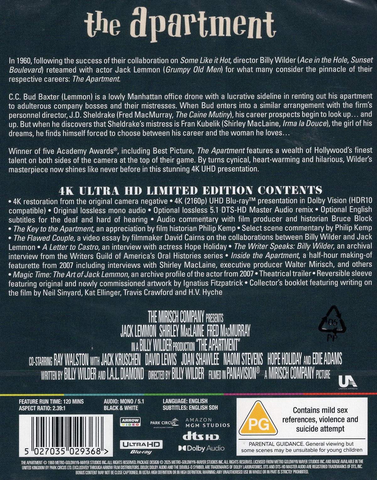 The Apartment (Limited Edition) (ej svensk text) (4K Ultra HD) - 2
