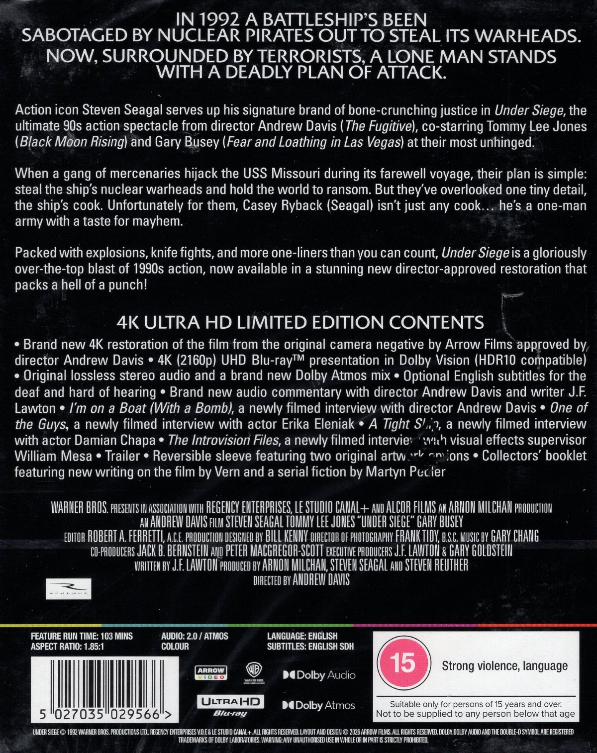 Under Siege (Limited Edition) (ej svensk text) (4K Ultra HD) - 2