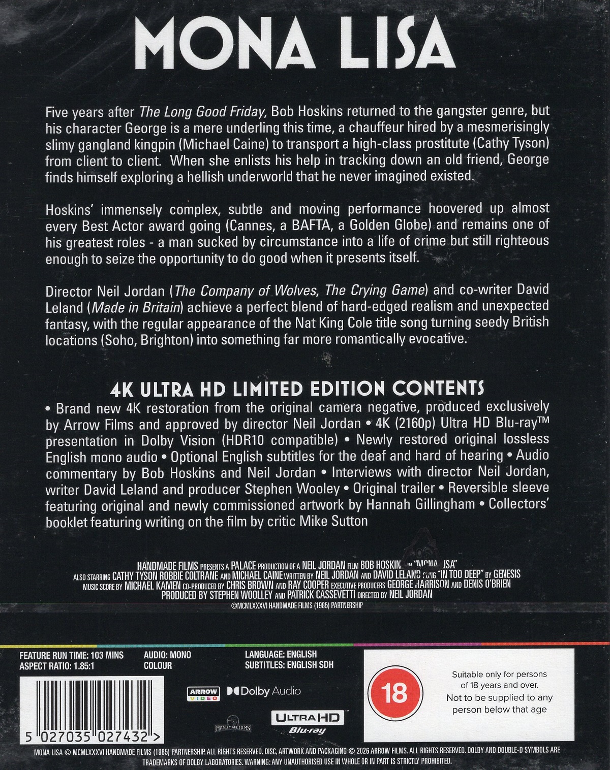 Mona Lisa (Limited Edition) (ej svensk text) (4K Ultra HD) - 2