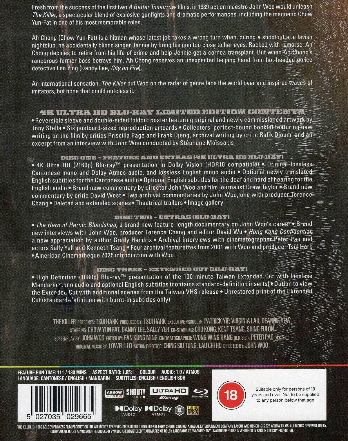 The Killer (Limited Edition) (ej svensk text) (4K Ultra HD + Blu-ray) - 2