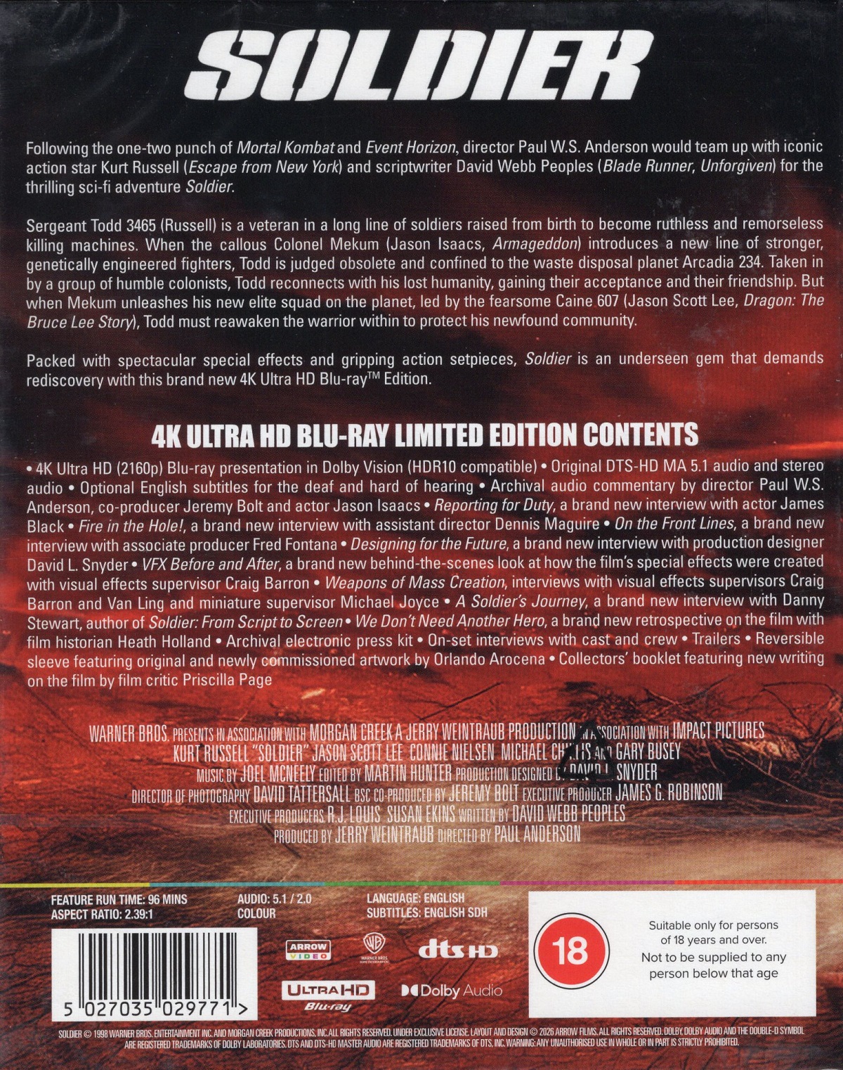 Soldier (Limited Edition) (ej svensk text) (4K Ultra HD) - 2