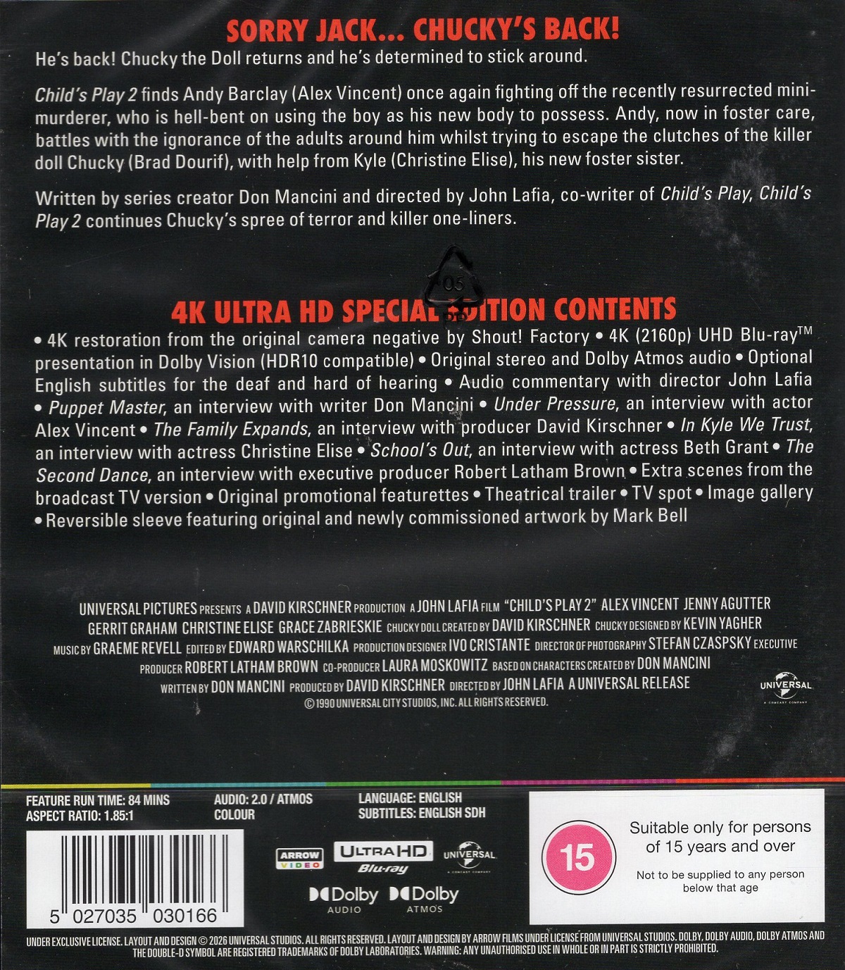 Child's Play 2 (ej svensk text) (4K Ultra HD) - 2