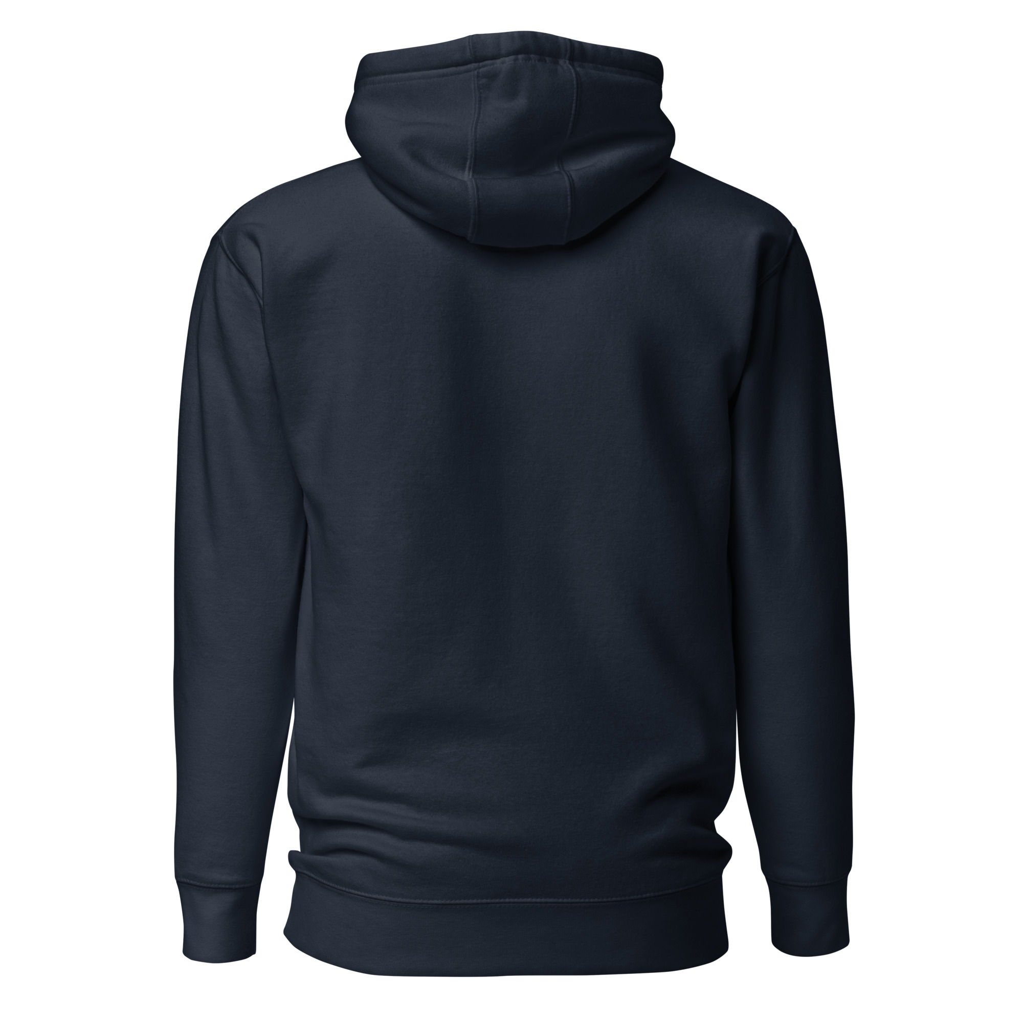 Mjuk premiumhoodie med trycket “Bröder – ingen annan är som oss” i vitt på bröstet. Dubbelfodrad huva med dragsnöre och praktisk framficka. Finns i storlekarna S–3XL. Material: 65 % bomull, 35 % polyester.