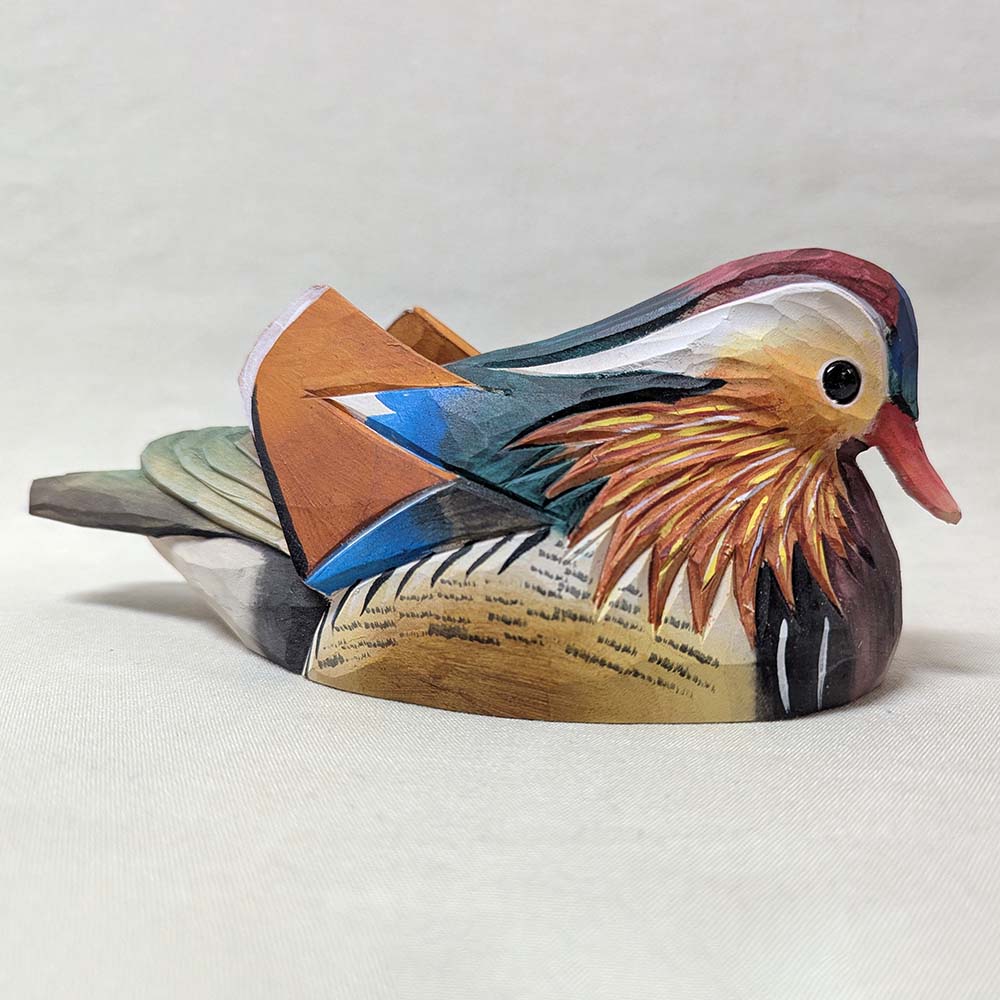 Mandarin duck 23x10x9 cm