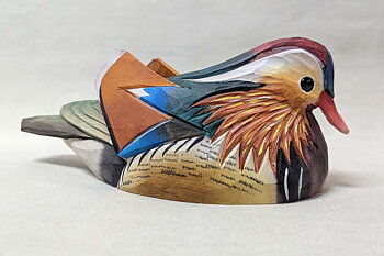 Mandarin duck 23x10x9 cm
