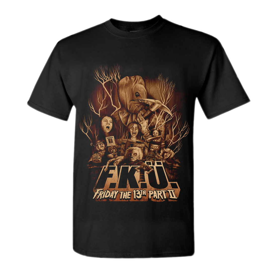 F.K.Ü - T-SHIRT, FRIDAY THE 13TH PART II - 2
