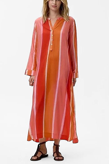 One Season - Bazaar Stripe Moroccan Stripe Cotton Sunset