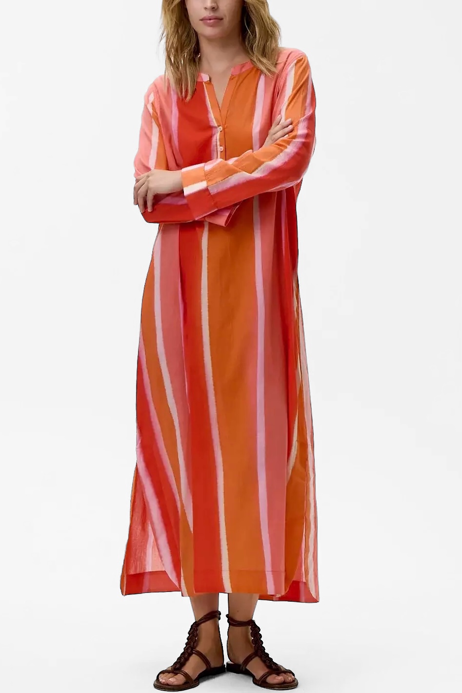 One Season - Bazaar Stripe Moroccan Stripe Cotton Sunset - 3