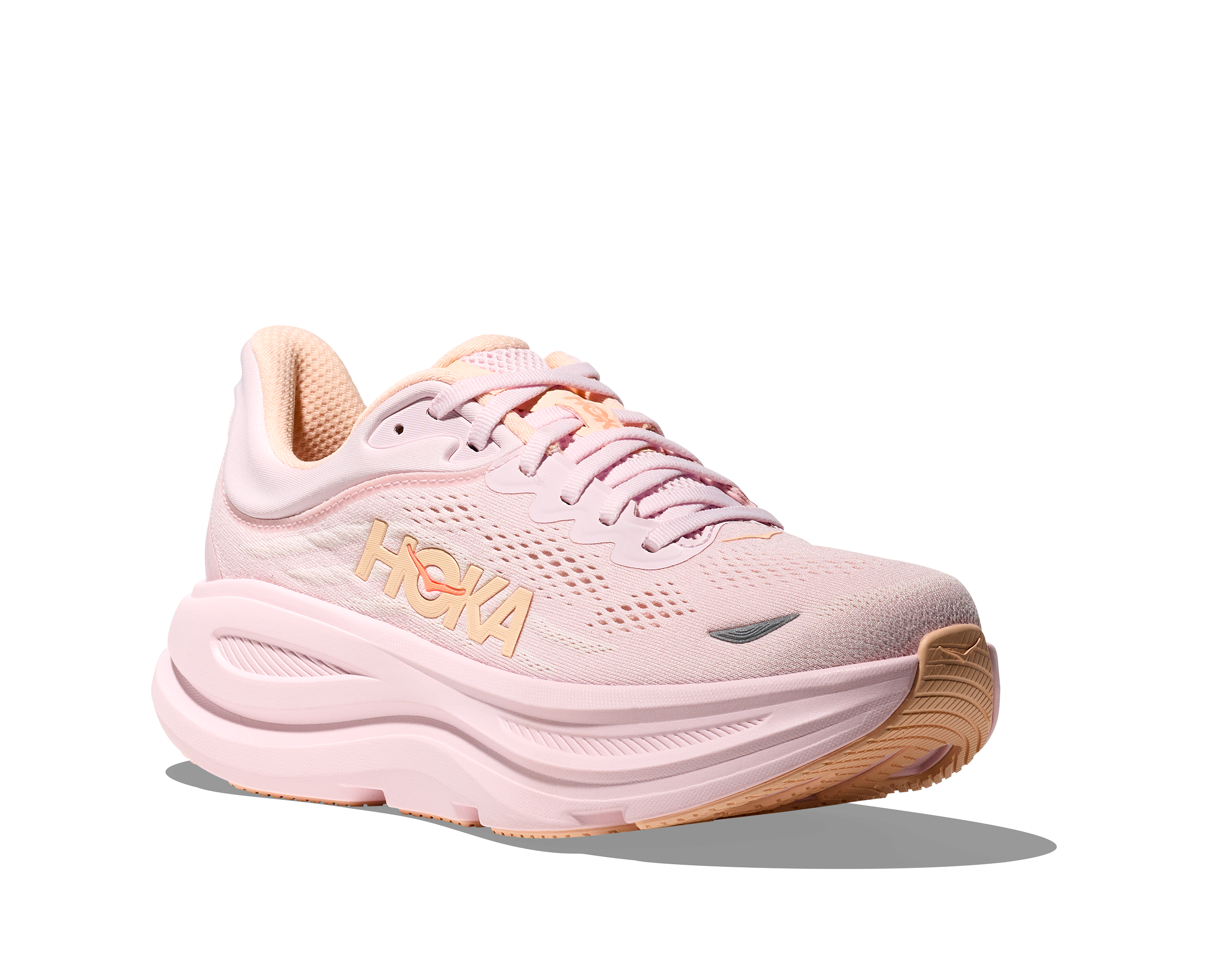 Hoka One One W Bondi 9 - Lilac Cream/Tangerine Glow - 3