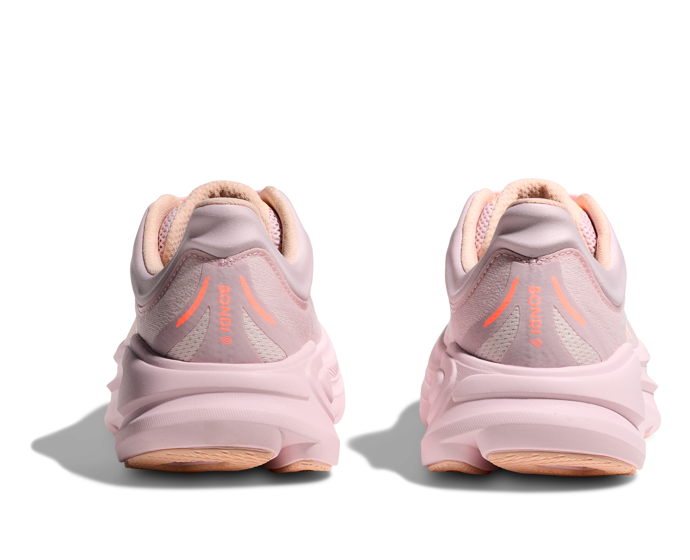 Hoka One One W Bondi 9 - Lilac Cream/Tangerine Glow - 6