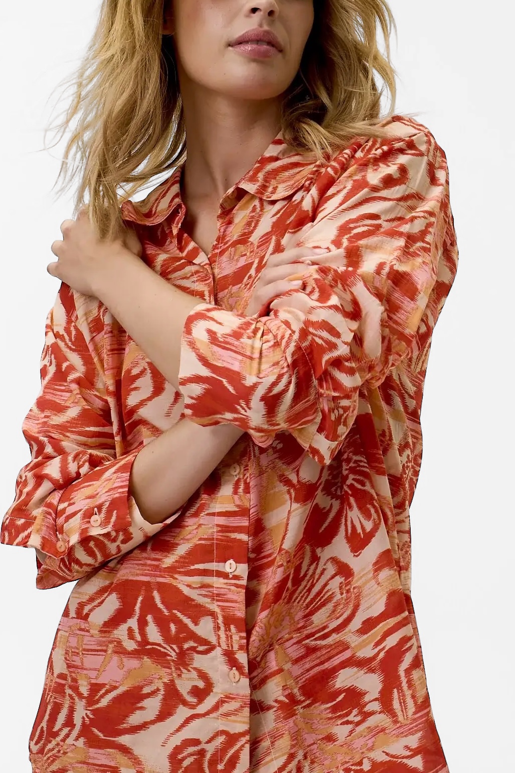 One Season - Claudia Shirt Procida Sushi Voile Fiesta - 4