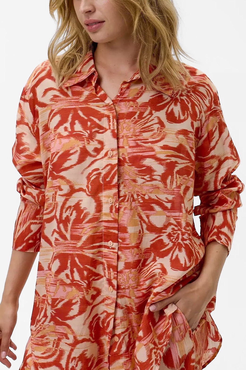 One Season - Claudia Shirt Procida Sushi Voile Fiesta - 6