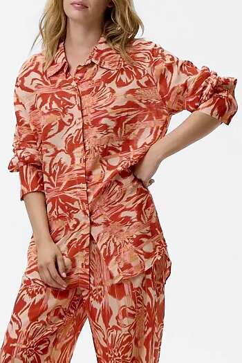 One Season - Claudia Shirt Procida Sushi Voile Fiesta