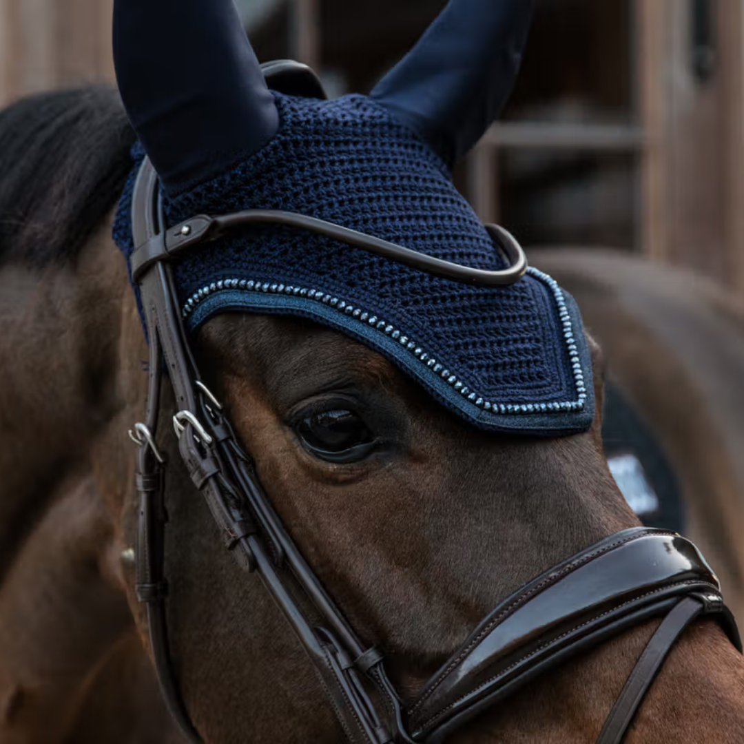 KENTUCKY FLY VEIL  WELLINGTON GLITTER BAND SOUNDLESS - DARK NAVY - 3