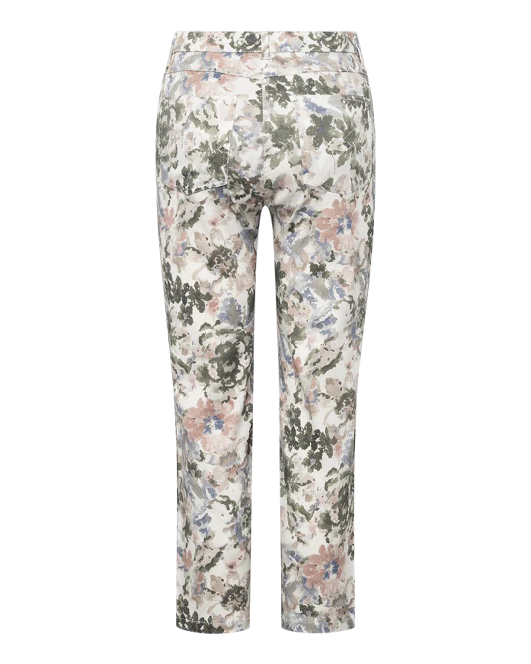 Mirakelbyxa Hannah kort regular khaki/rosa blommig - 6