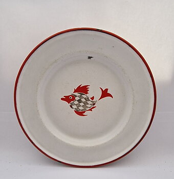 Kockums children's plate fish