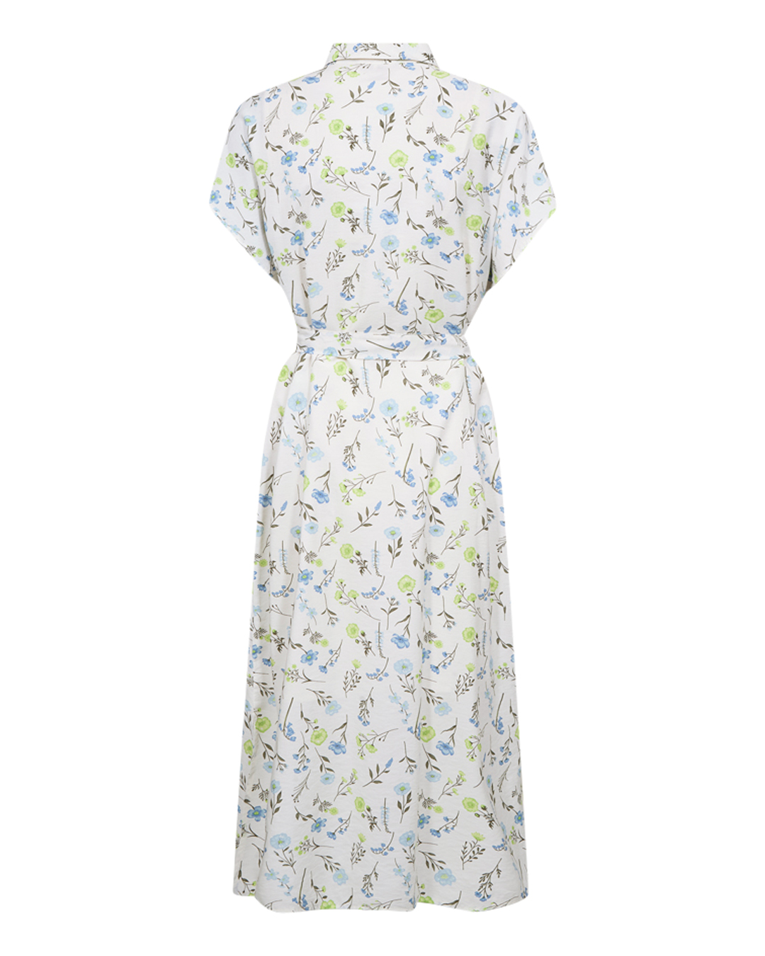 Skjortklänning Molli småblommig grön/blå - 2