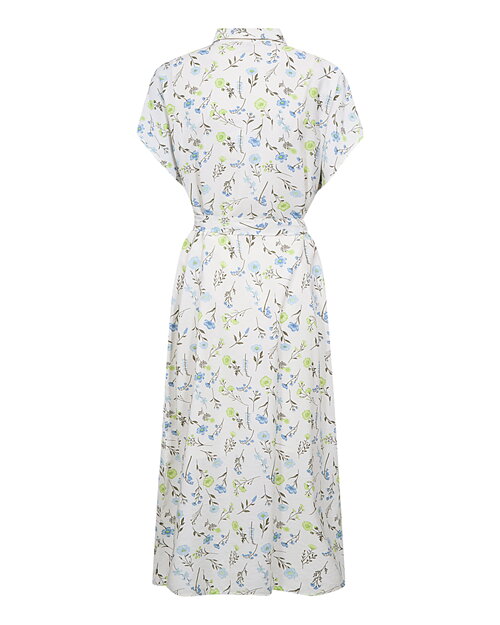 Skjortklänning Molli småblommig grön/blå - 2