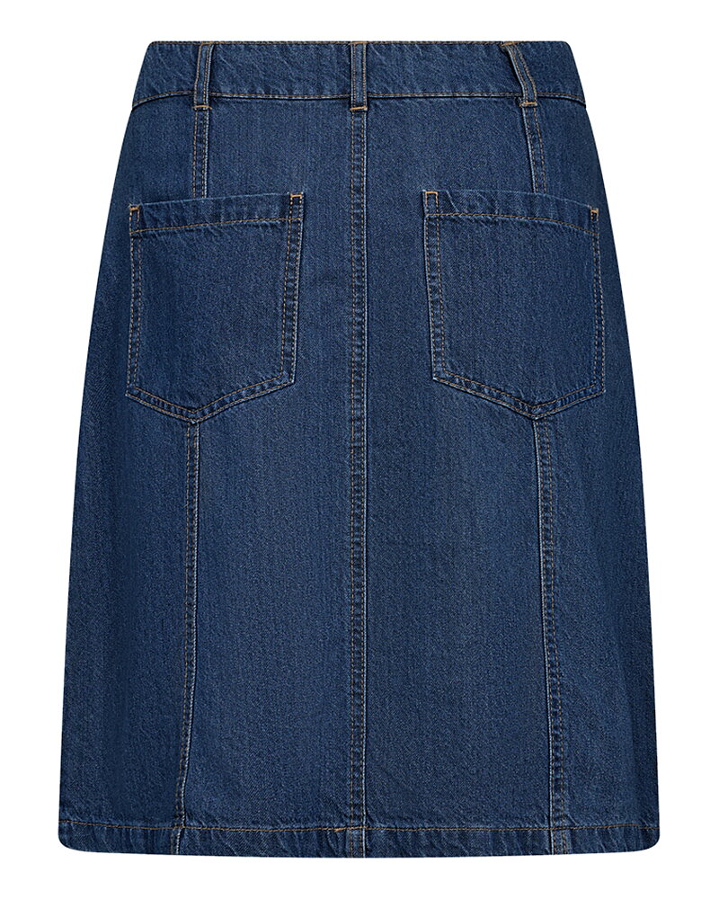 Jeanskjol Alia knappar fram denimblå