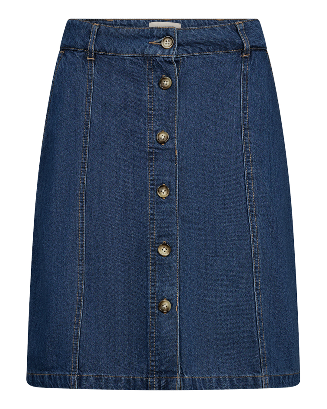 Jeanskjol Alia knappar fram denimblå