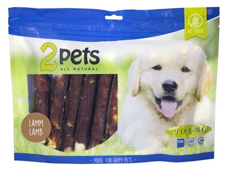 2pets Tuggrulle m lam 17 cm 18-pack XL