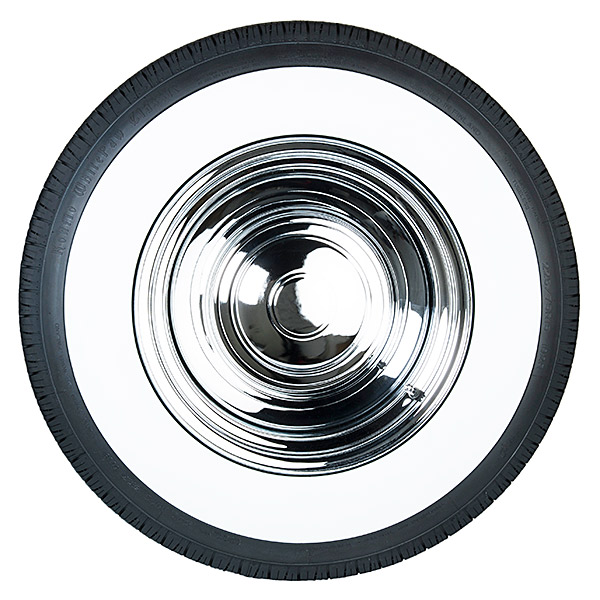 225/75 R15 102R | 3" | 76mm | Kontio WhitePaw Classic Whitewall  - 3