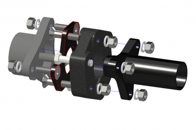 Kardanadapter 110mm till 96mm