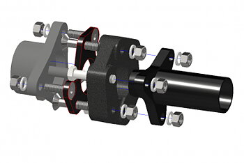 Kardanadapter 110mm till 96mm