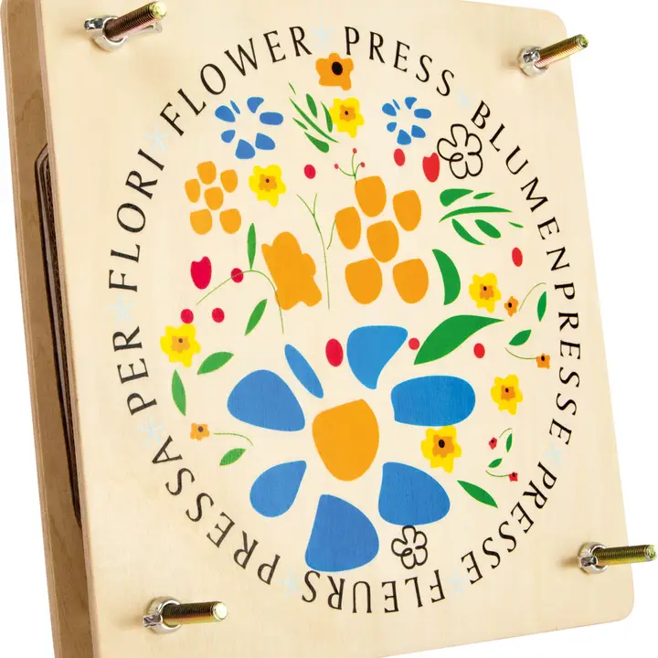 Blompress i trä