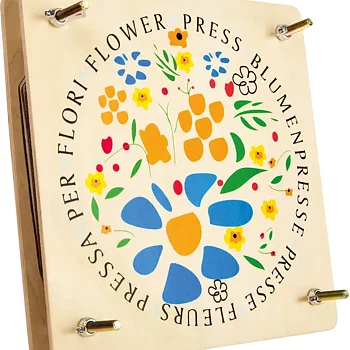 Blompress i trä