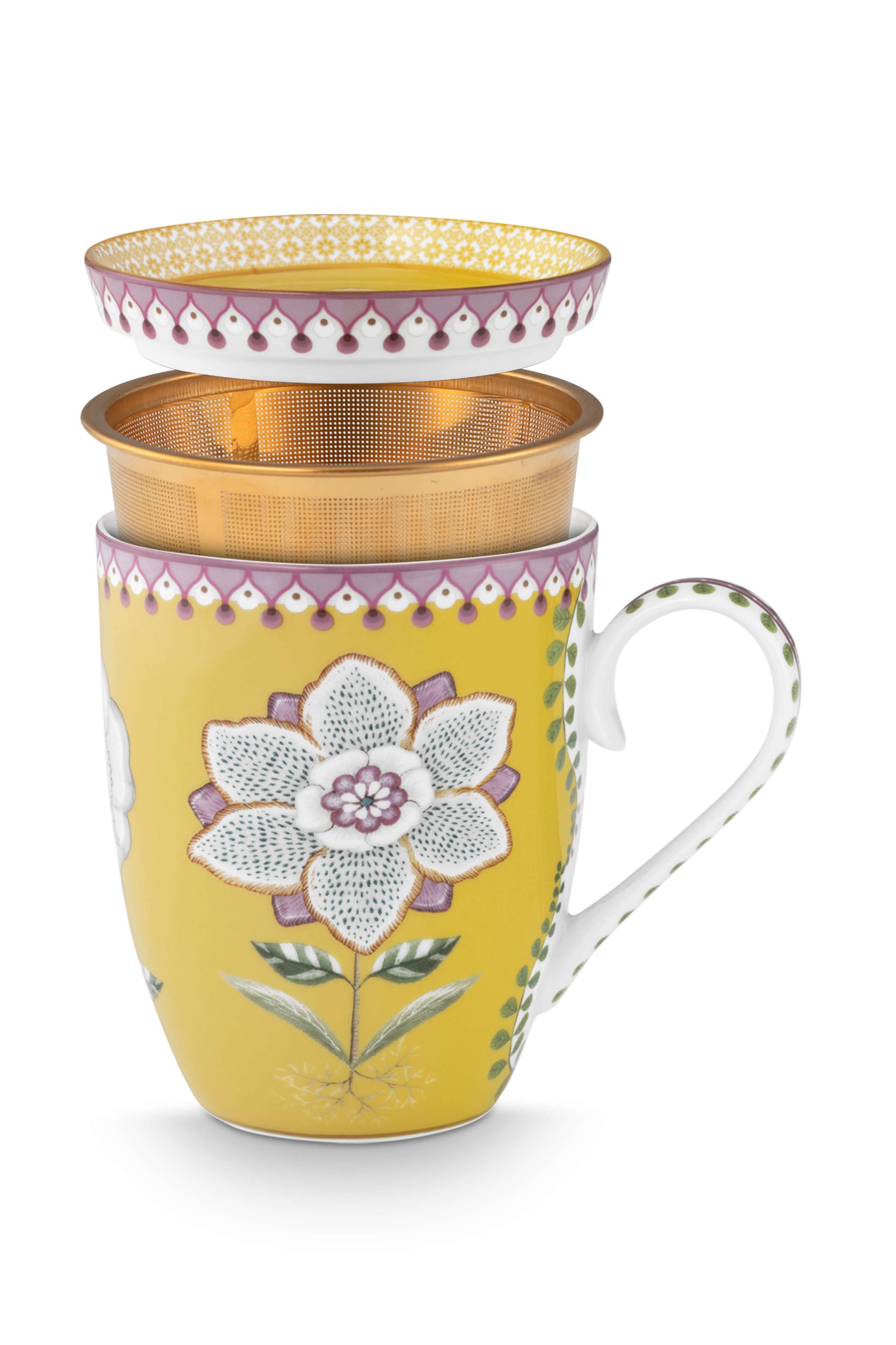  Pip Studio Tea for One Lilly & Lotus Gul