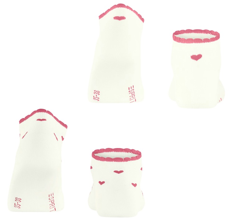 2-Pack Esprit Little Hearts Women Sneaker socks - 3