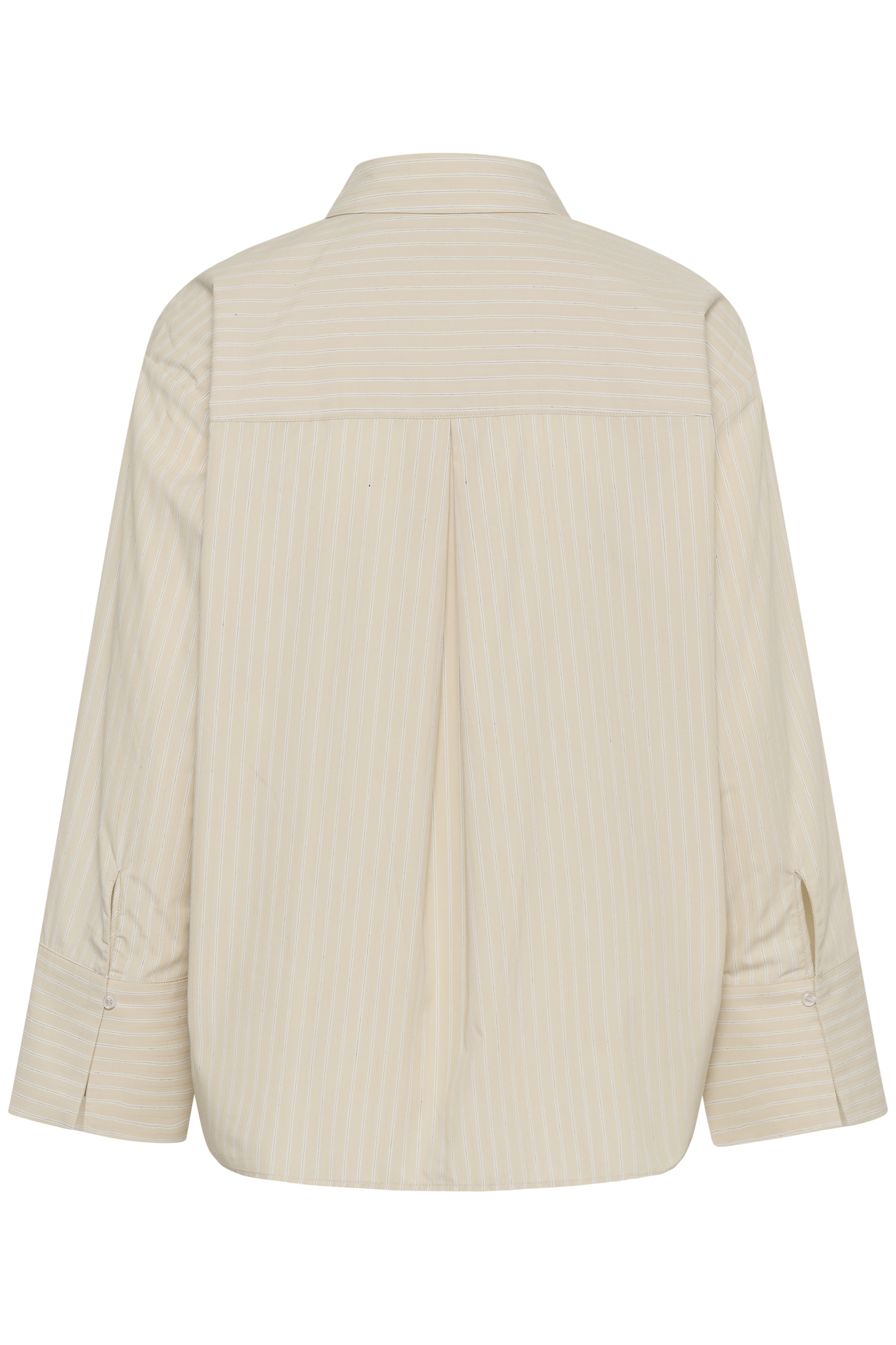KAjosie Shirt Feather Grey Stripe  Randig Beige skjorta