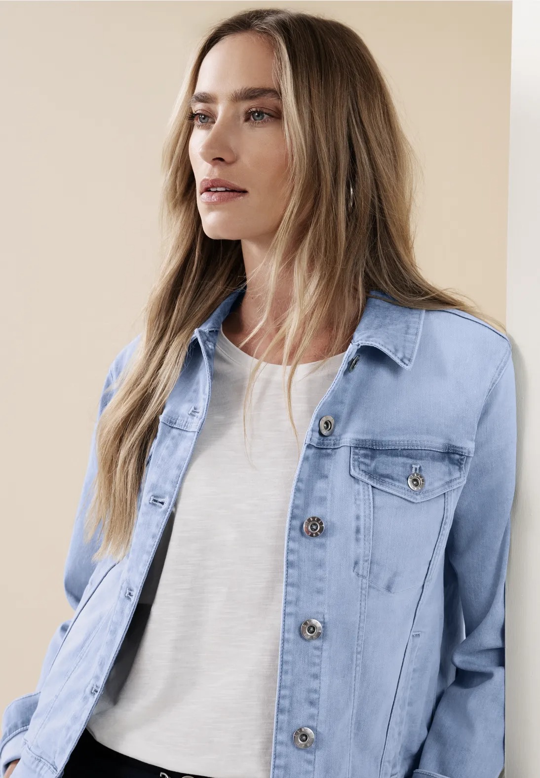 QR Style Jacket Light Blue Wash - Light Blue - Street One
