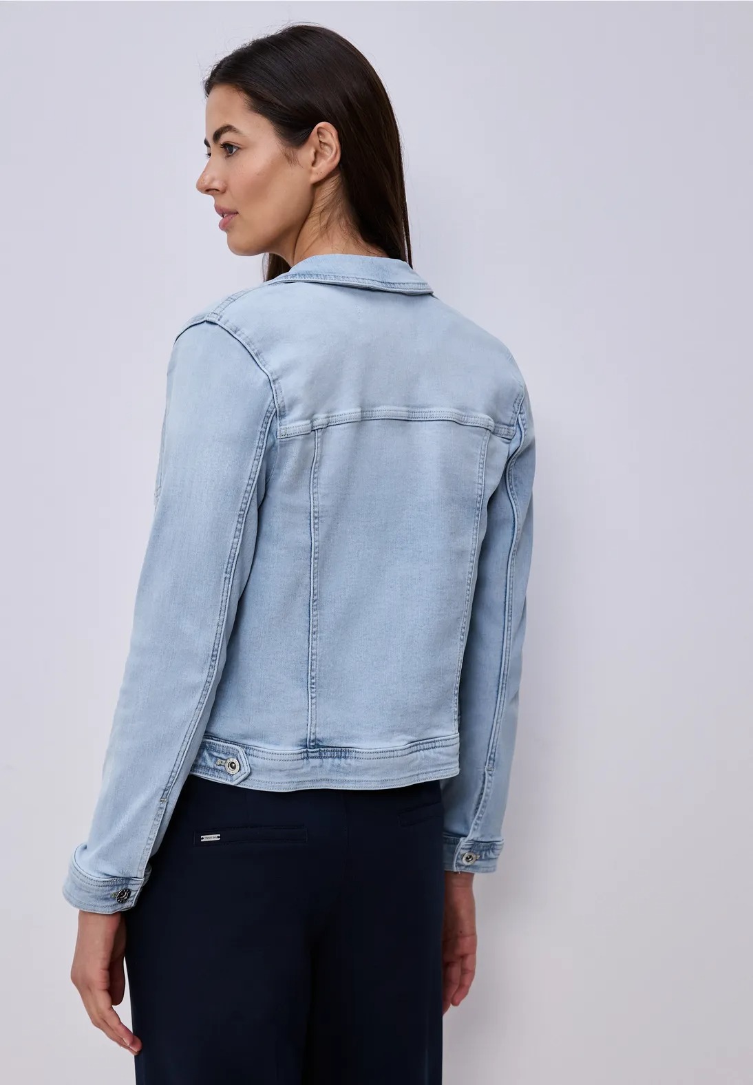 QR Style Jacket Light Blue Wash - Light Blue - Street One - 4