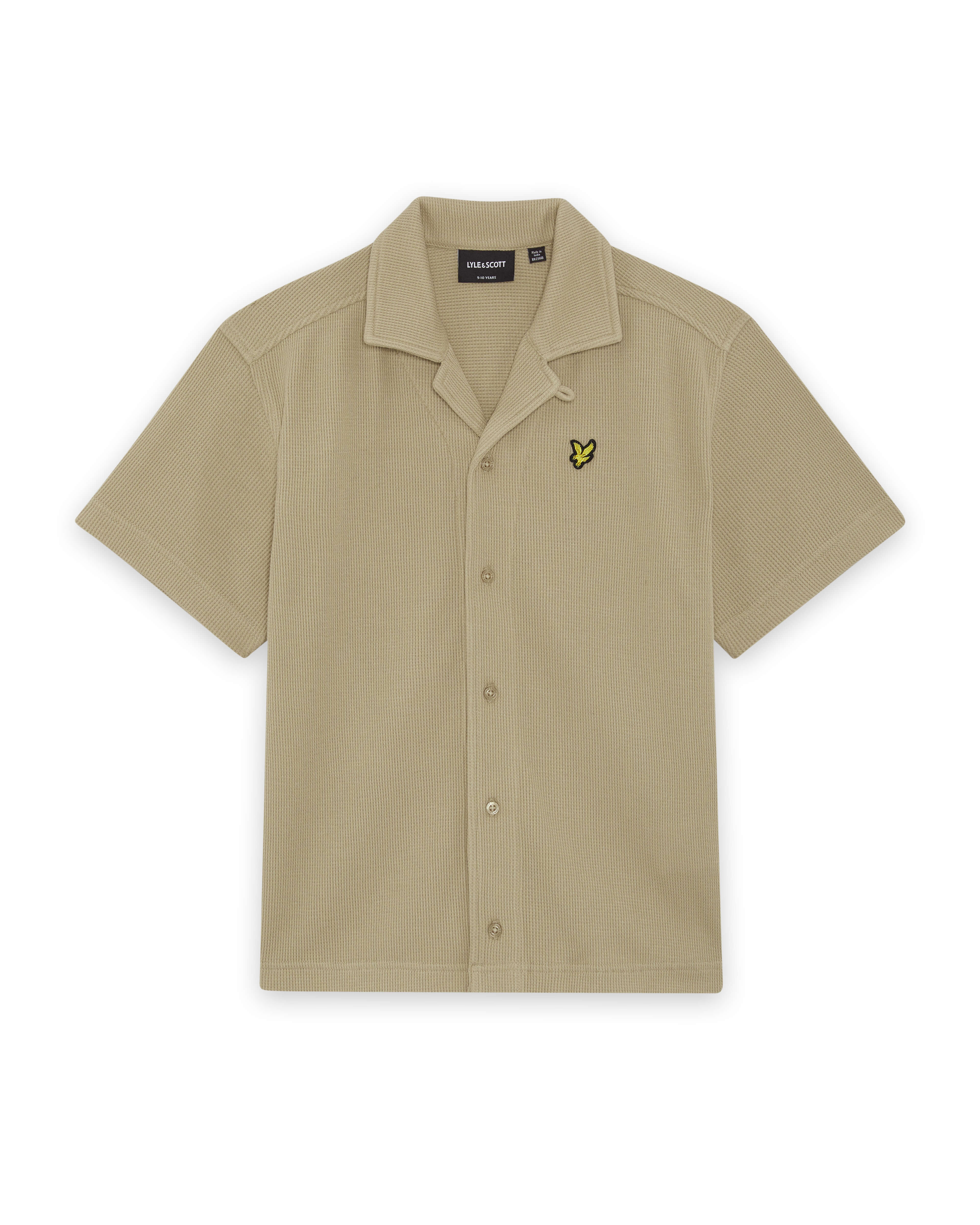  SS Waffle Shirt Dark Sand
