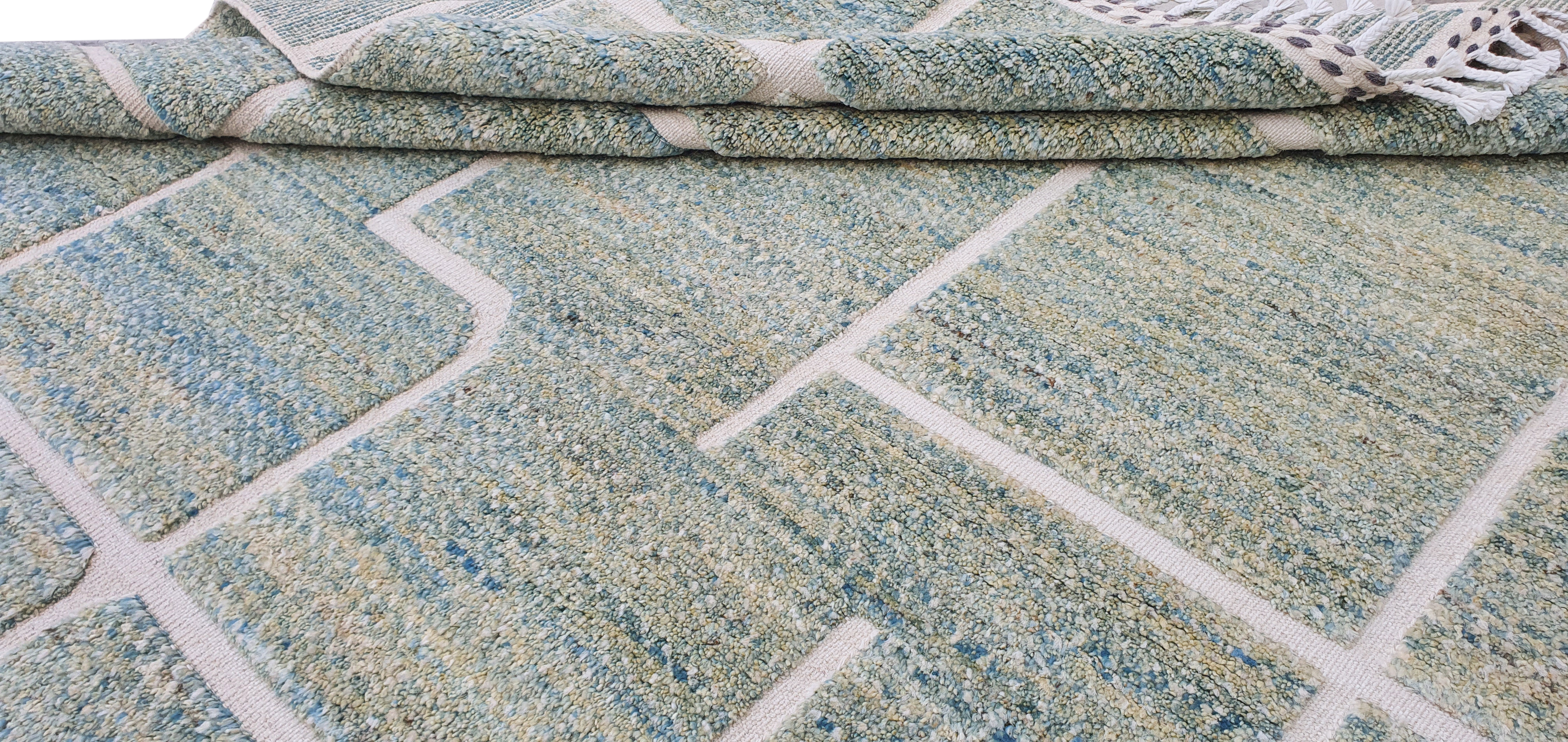 Maroccan Style Grön/Blå 174x244cm - 7