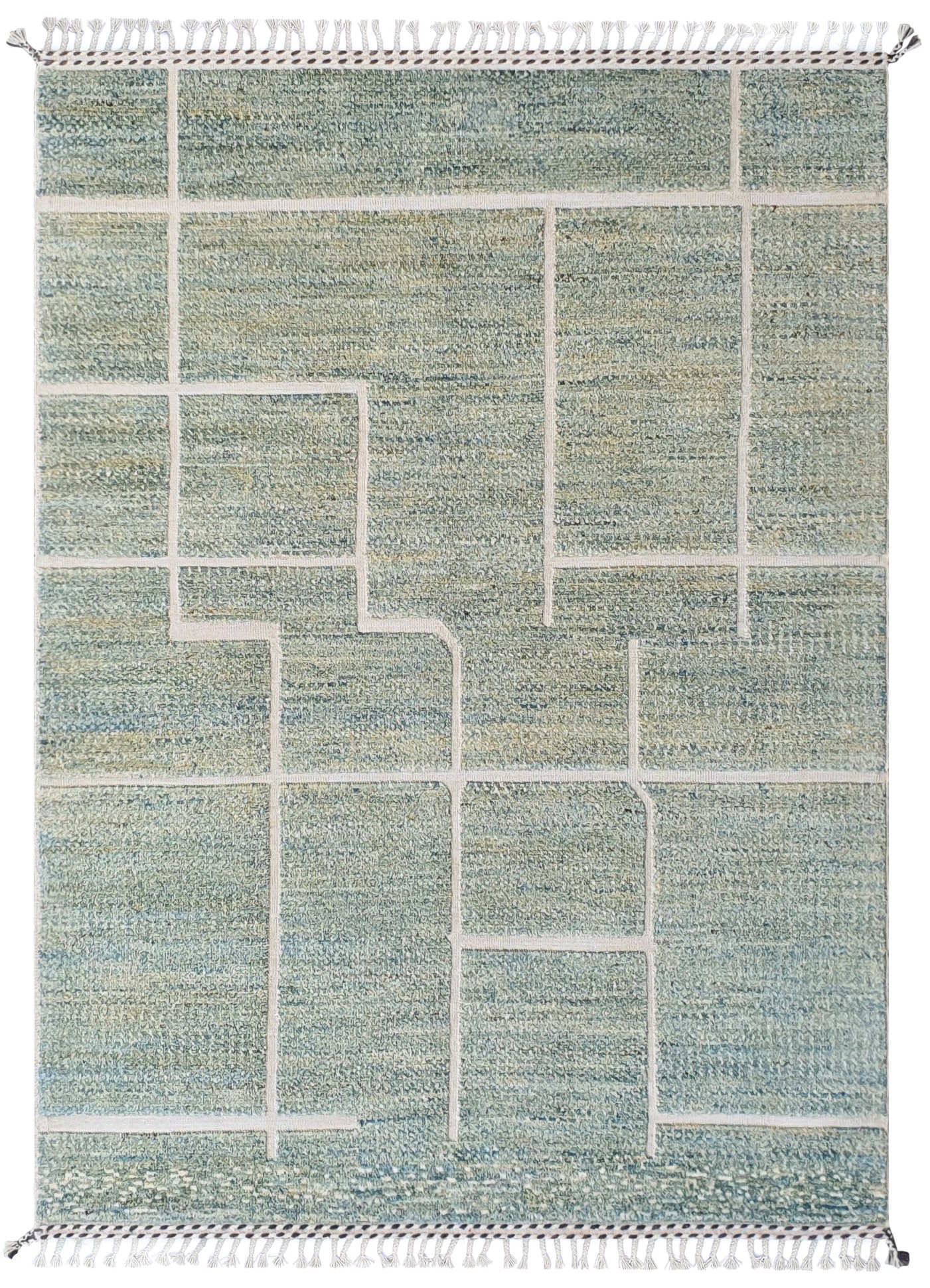 Maroccan Style Grön/Blå 174x244cm