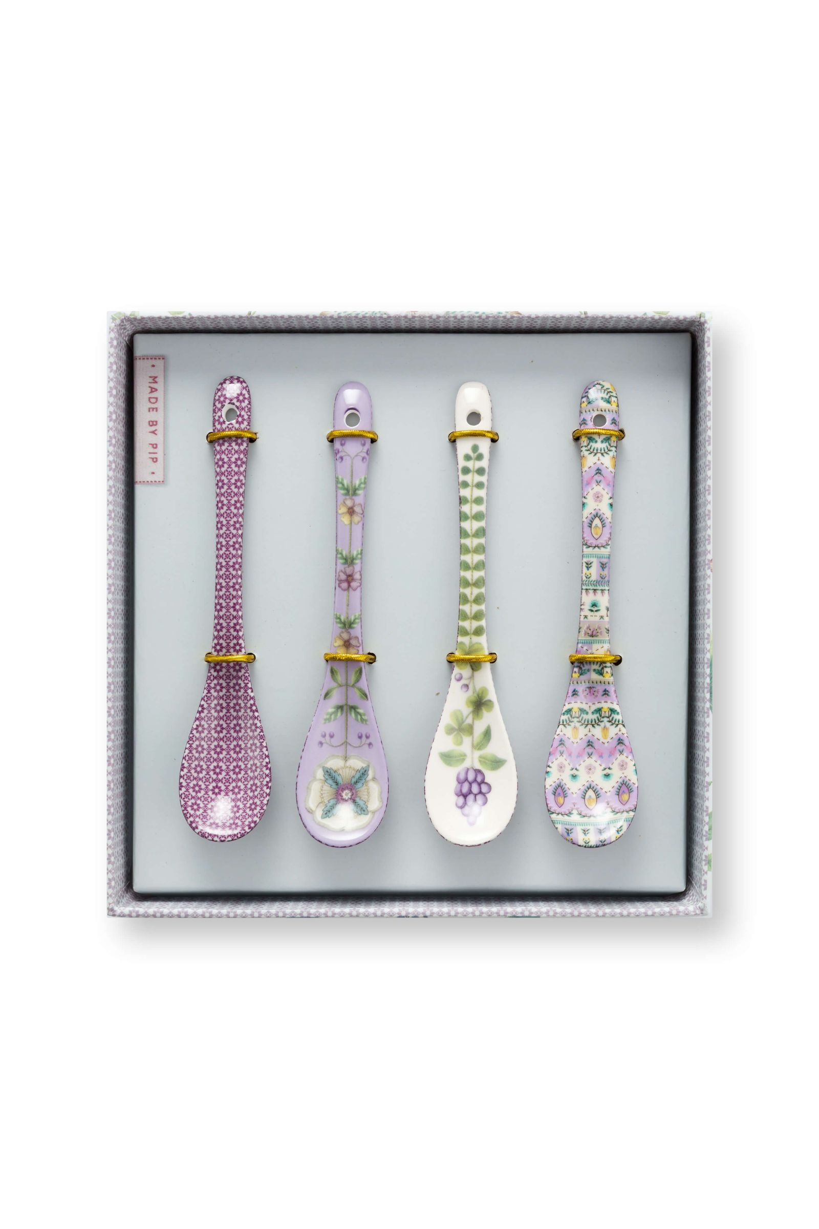 Pip Studio 4 set Teskedar i Porslin Lila