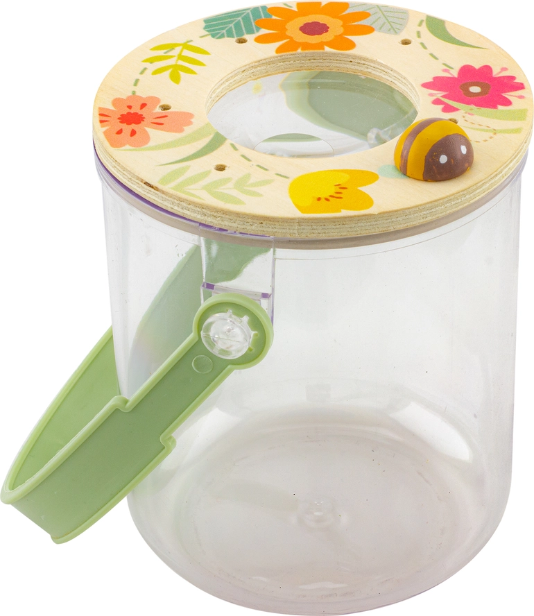 Insektsburk med förstoringsglas från Ulysse Couleurs d'Enfance - natur kant grönt handtag - 2