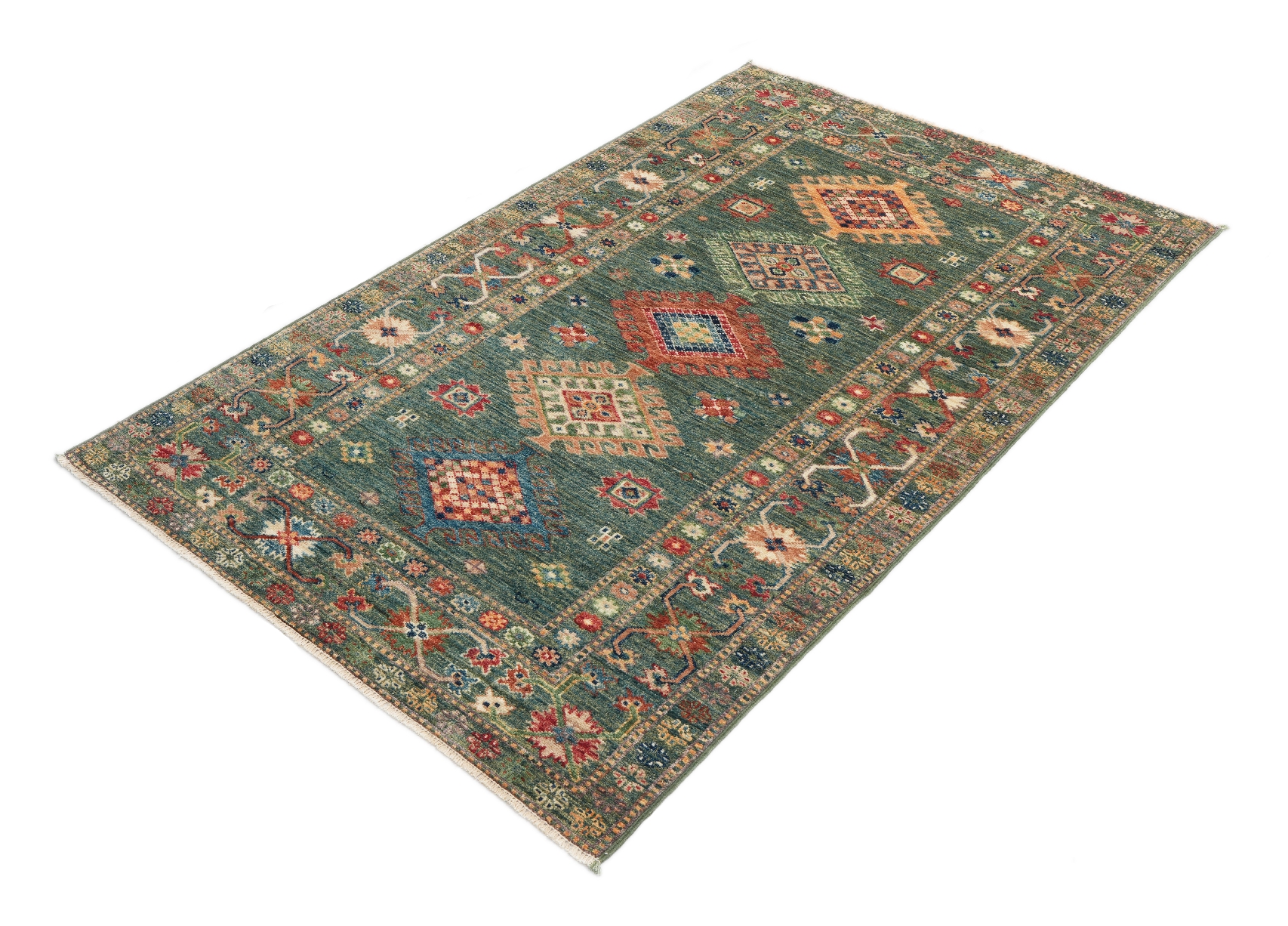 Kazak Royal Grön 104x158cm - 2